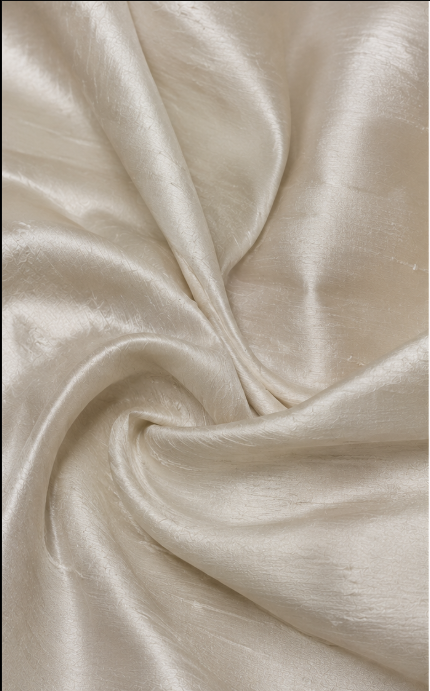 Warm Ivory Fine Silk